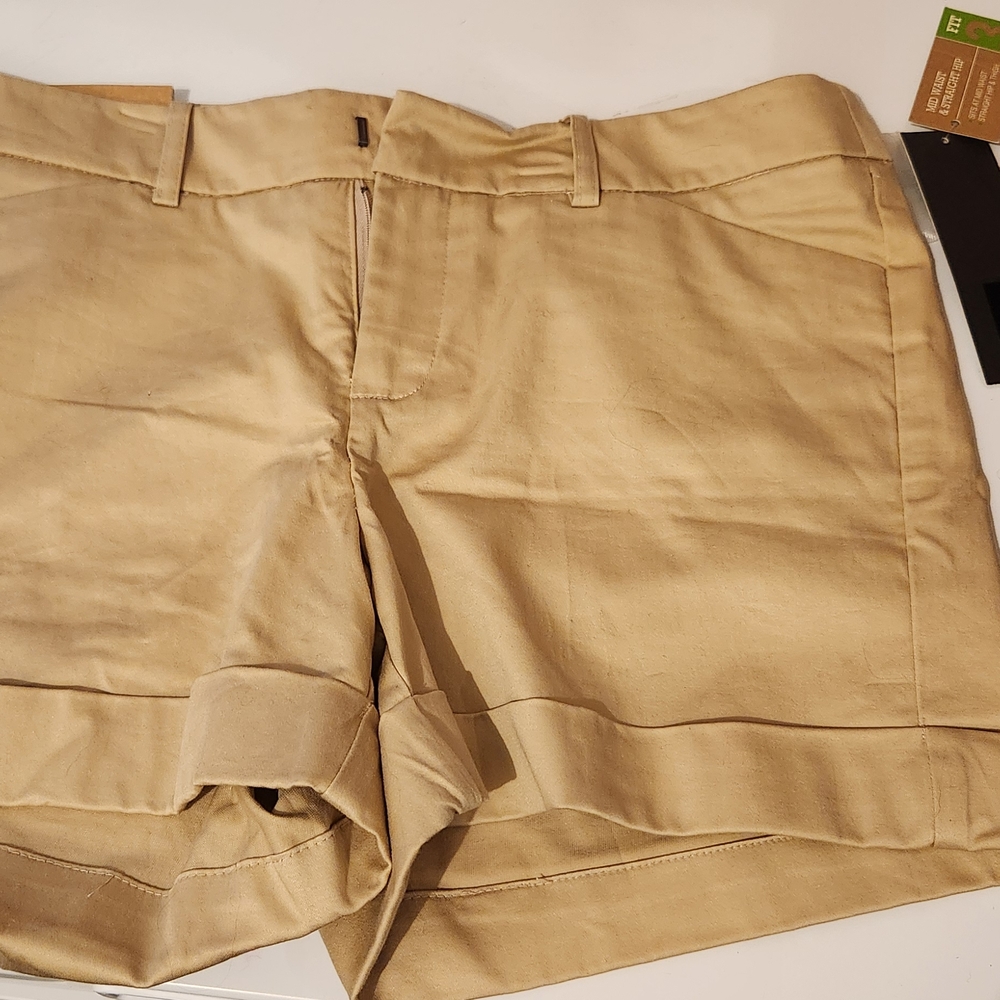 Massimo Tan Flat-Front Shorts – Size 10